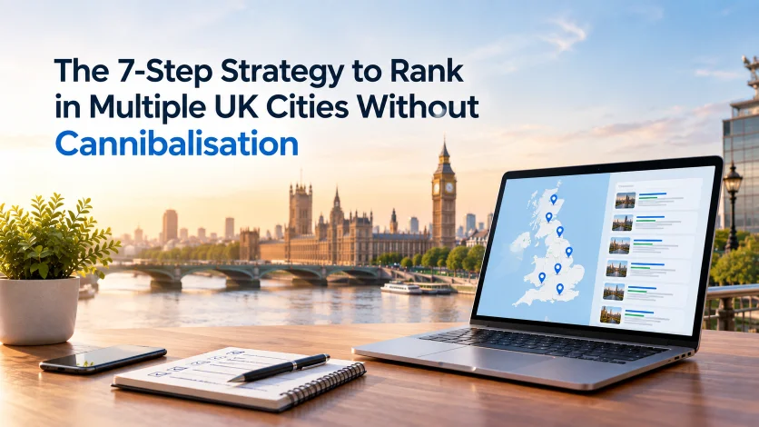 The 7-Step Strategy to Rank in Multiple UK Cities Without Cannibalisation
